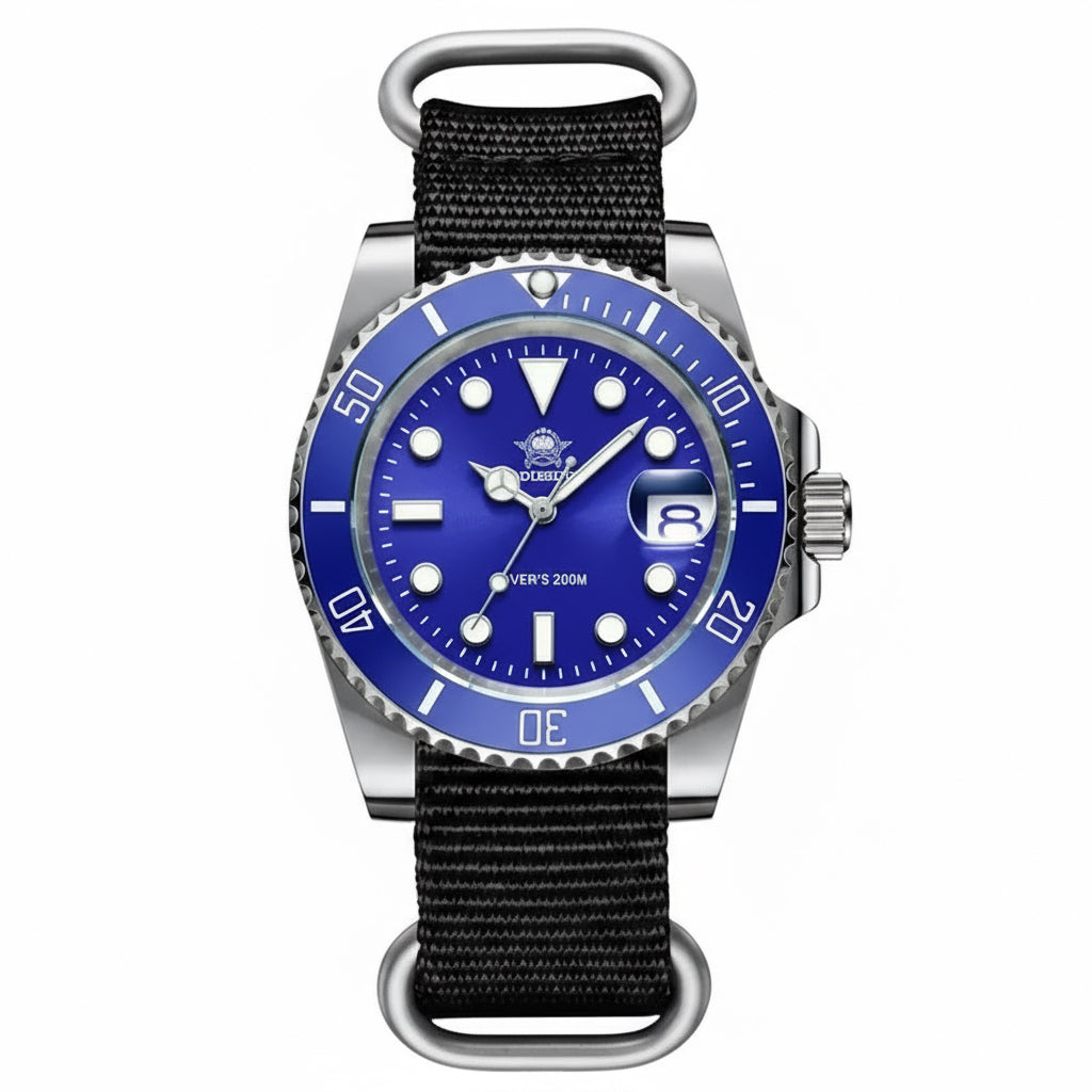 Fashion Watch Stainless Steel Diver Watch 200M C3 Super Luminous Sport Luxury Watch Reloj Hombre Quartz Men Watch