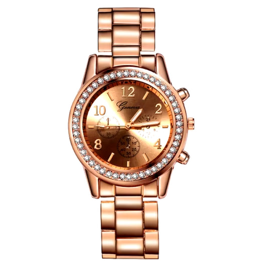 Women'S Watches Geneva Classic Luxury Rhinestone Watch Women Watches Ladies Fashion Gold Watch Clock Reloj Mujer Montre Femme