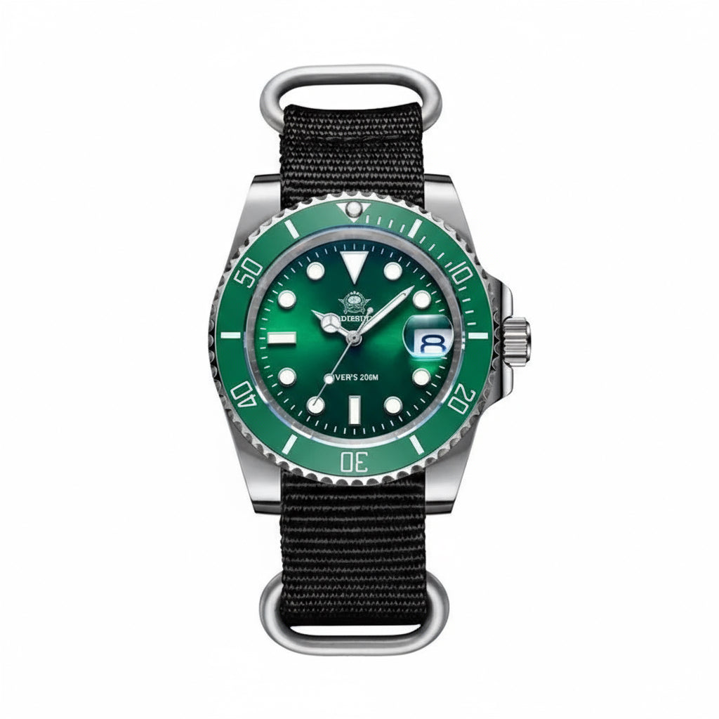 Fashion Watch Stainless Steel Diver Watch 200M C3 Super Luminous Sport Luxury Watch Reloj Hombre Quartz Men Watch