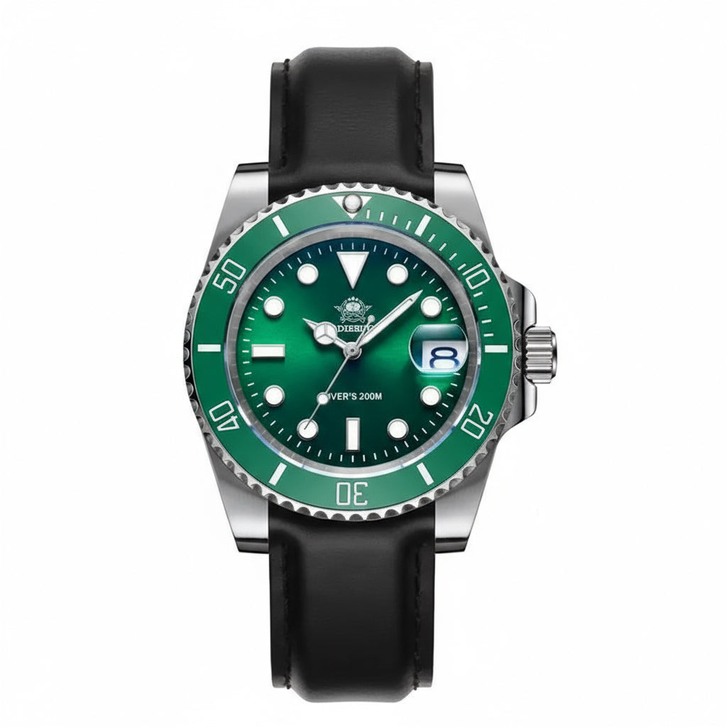 Fashion Watch Stainless Steel Diver Watch 200M C3 Super Luminous Sport Luxury Watch Reloj Hombre Quartz Men Watch