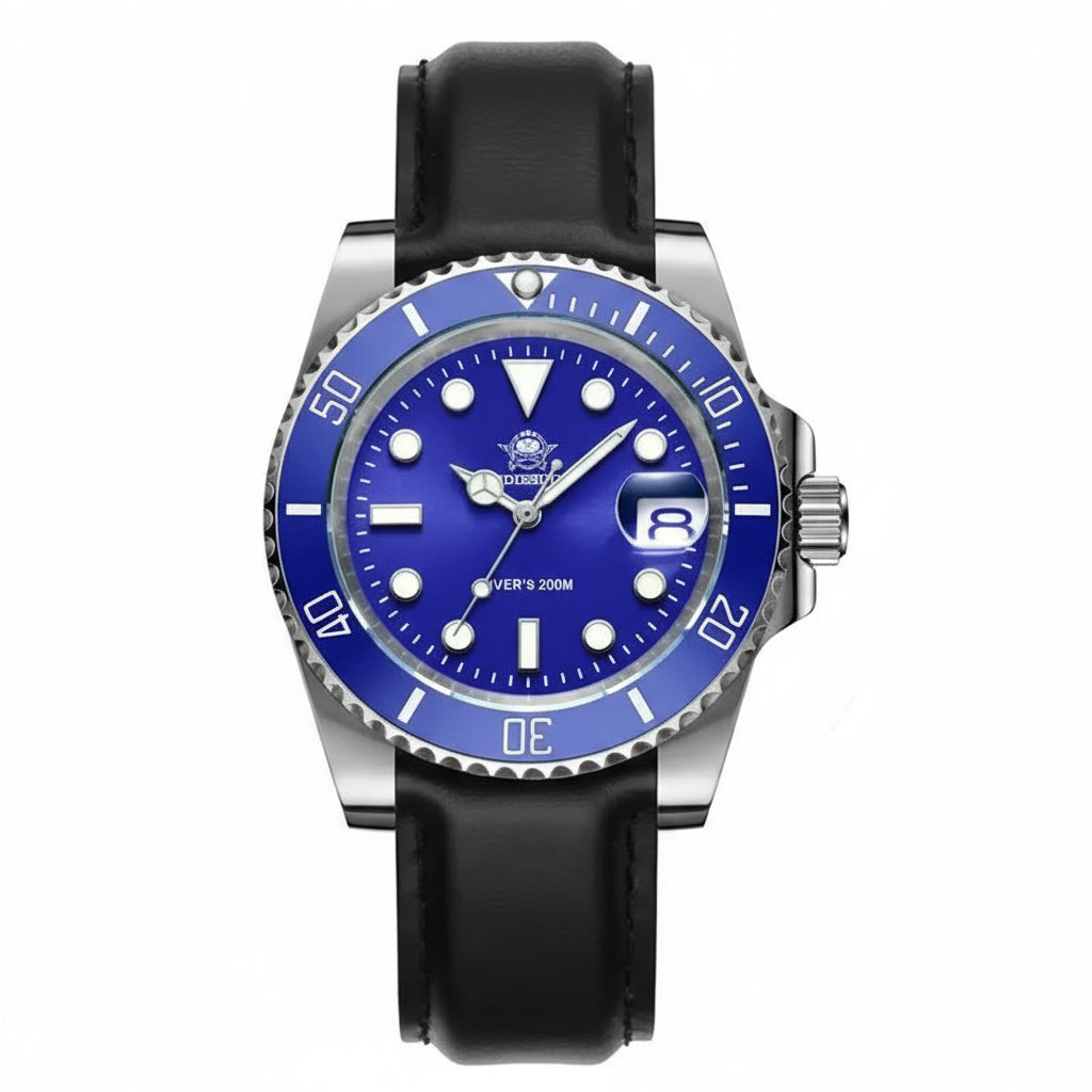 Fashion Watch Stainless Steel Diver Watch 200M C3 Super Luminous Sport Luxury Watch Reloj Hombre Quartz Men Watch