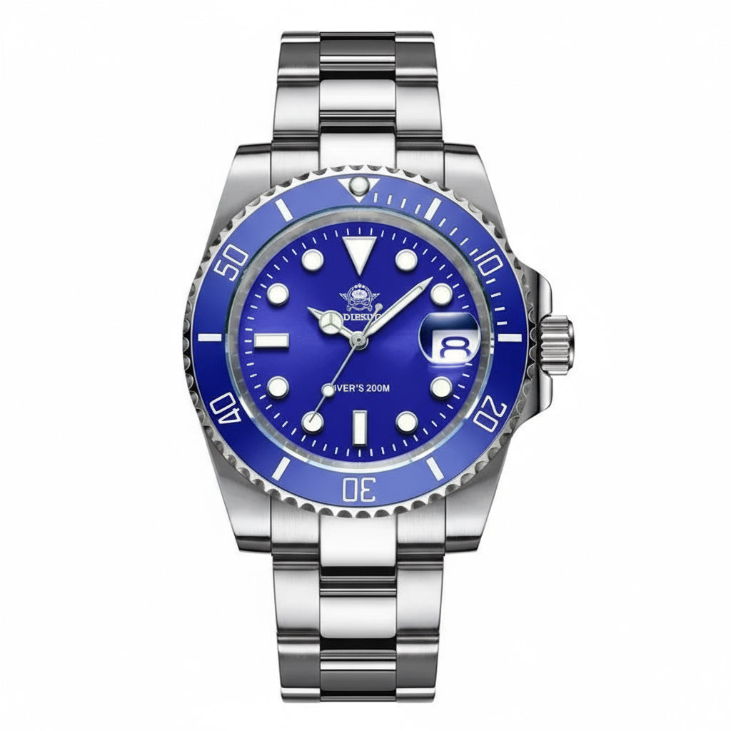Fashion Watch Stainless Steel Diver Watch 200M C3 Super Luminous Sport Luxury Watch Reloj Hombre Quartz Men Watch
