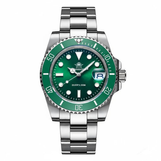 Fashion Watch Stainless Steel Diver Watch 200M C3 Super Luminous Sport Luxury Watch Reloj Hombre Quartz Men Watch