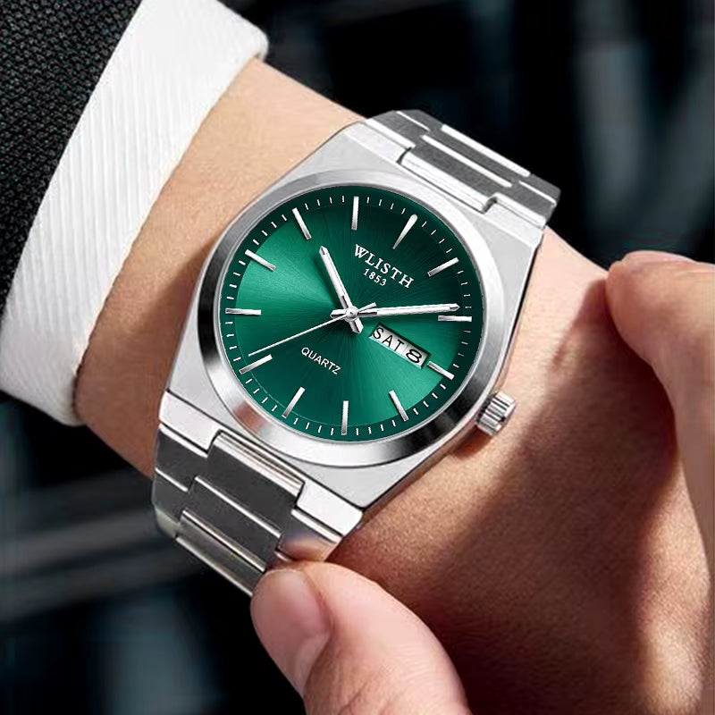 Luxury Men Watch Waterproof Fashion Business Watch Stainless Steel Watch for Man Casual Quartz Watches Male Sport Reloj